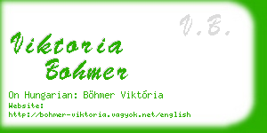 viktoria bohmer business card