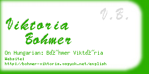 viktoria bohmer business card